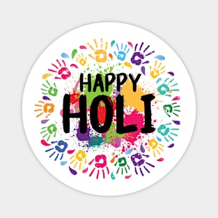 Happy Holi Hindu Festival Magnet